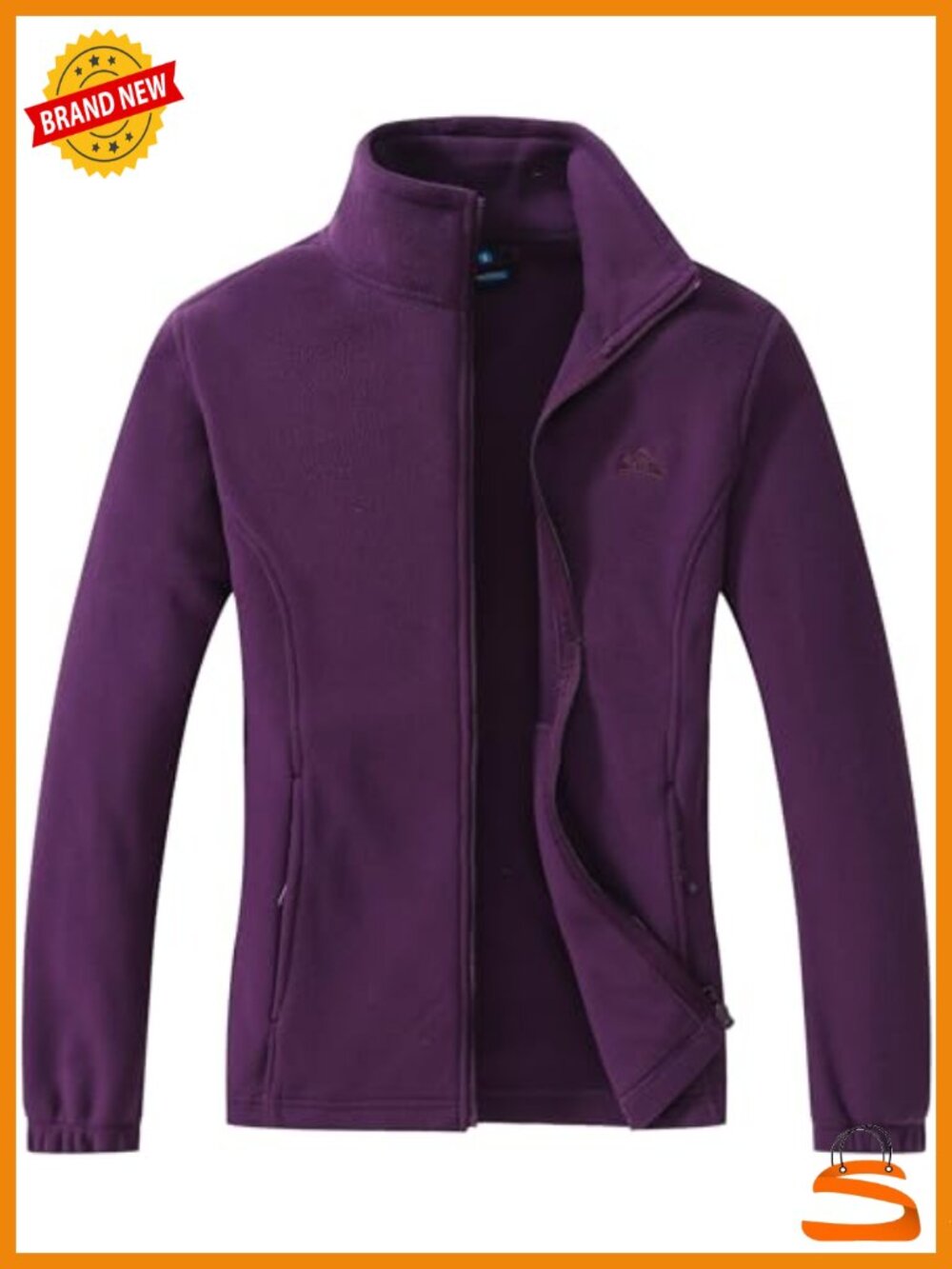 Women's Full Zip Soft Polar Fleece Jacket Outdoor Recreation Coat